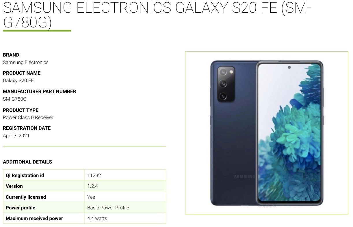 Samsung Galaxy S20 Fe Sm G780g Dsm