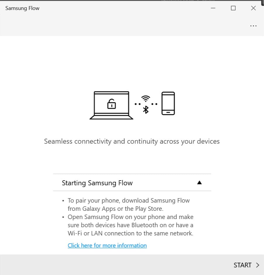 samsung flow phone disconnected