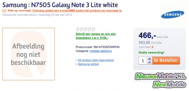 Geniet eetpatroon Wiskundige Galaxy Note 3 Lite (aka Neo) listed on online stores - SamMobile - SamMobile