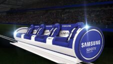 The Samsung Slider gives sports spectators a view of the entire pitch in real-time