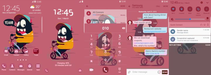 Samsung Galaxy Theme - Bike Riding Monster (Live)