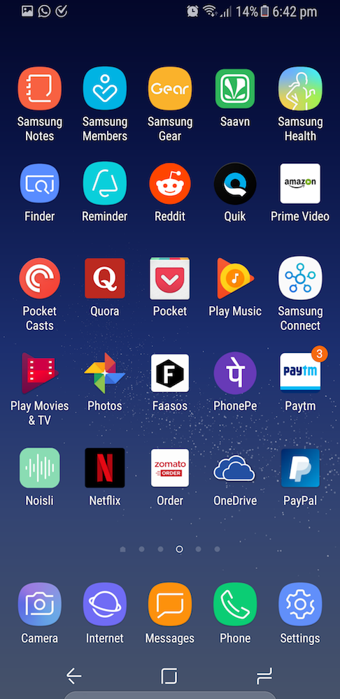 s8 where is icon settings