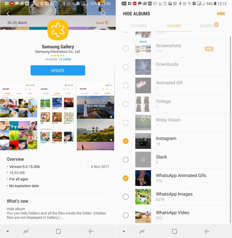 Samsung Gallery app updated with ability to hide albums - SamMobile