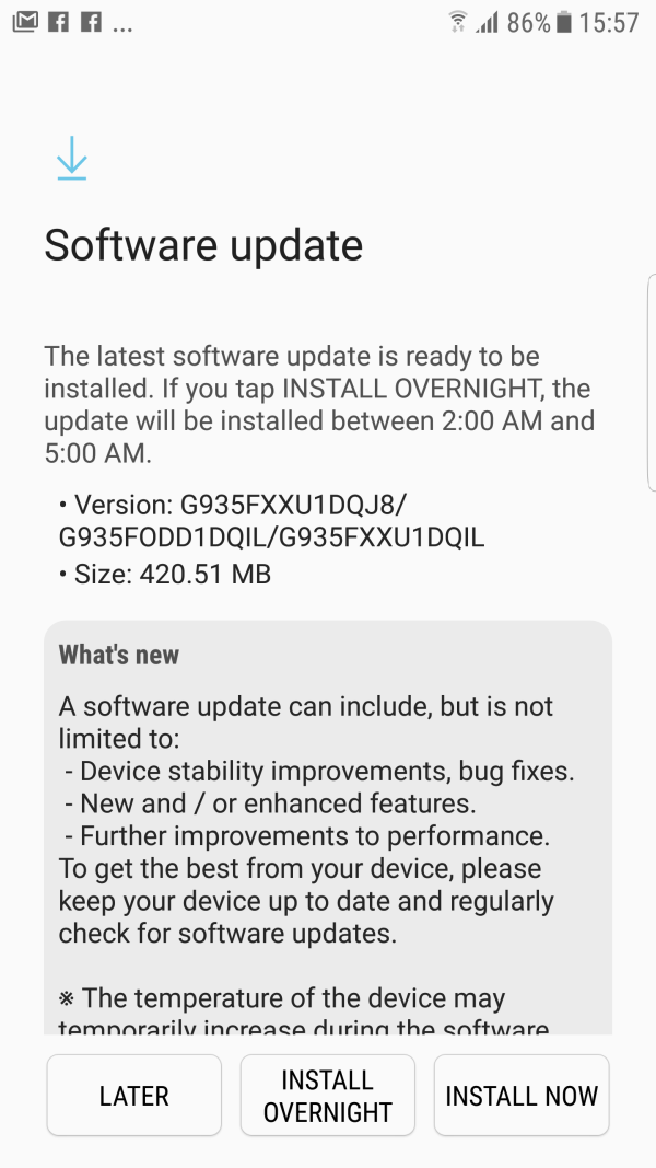 Galaxy S7 updated with October security patch in India - SamMobile