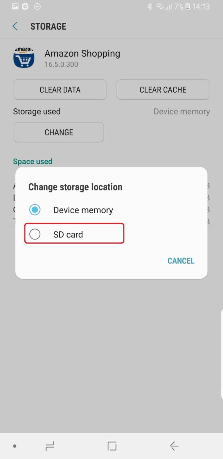 galaxy s9 storage