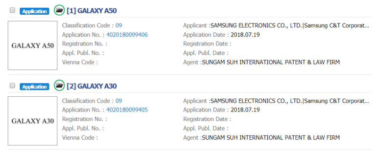 samsung a30 pta registration fee