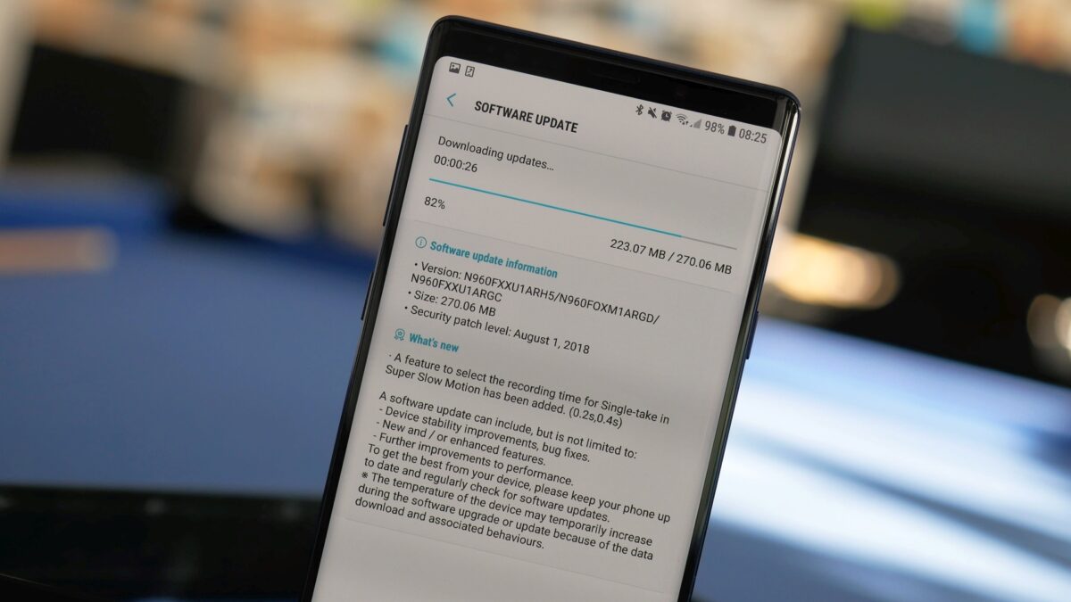 First Samsung Galaxy Note 9 update now rolling out SamMobile
