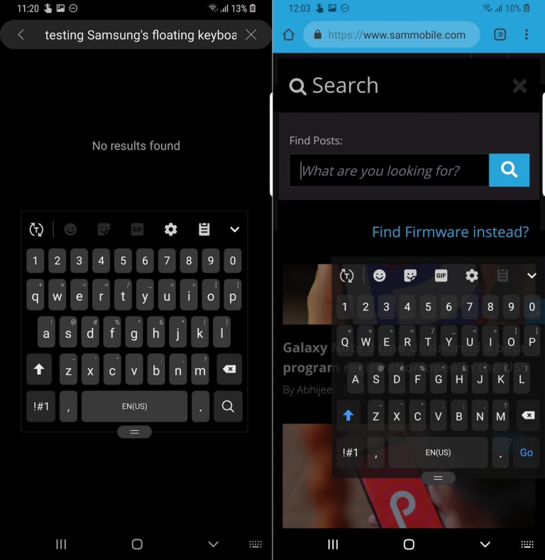 One Ui Android Pie Feature Focus Samsung Keyboard Gets Floating Mode Sammobile 1920