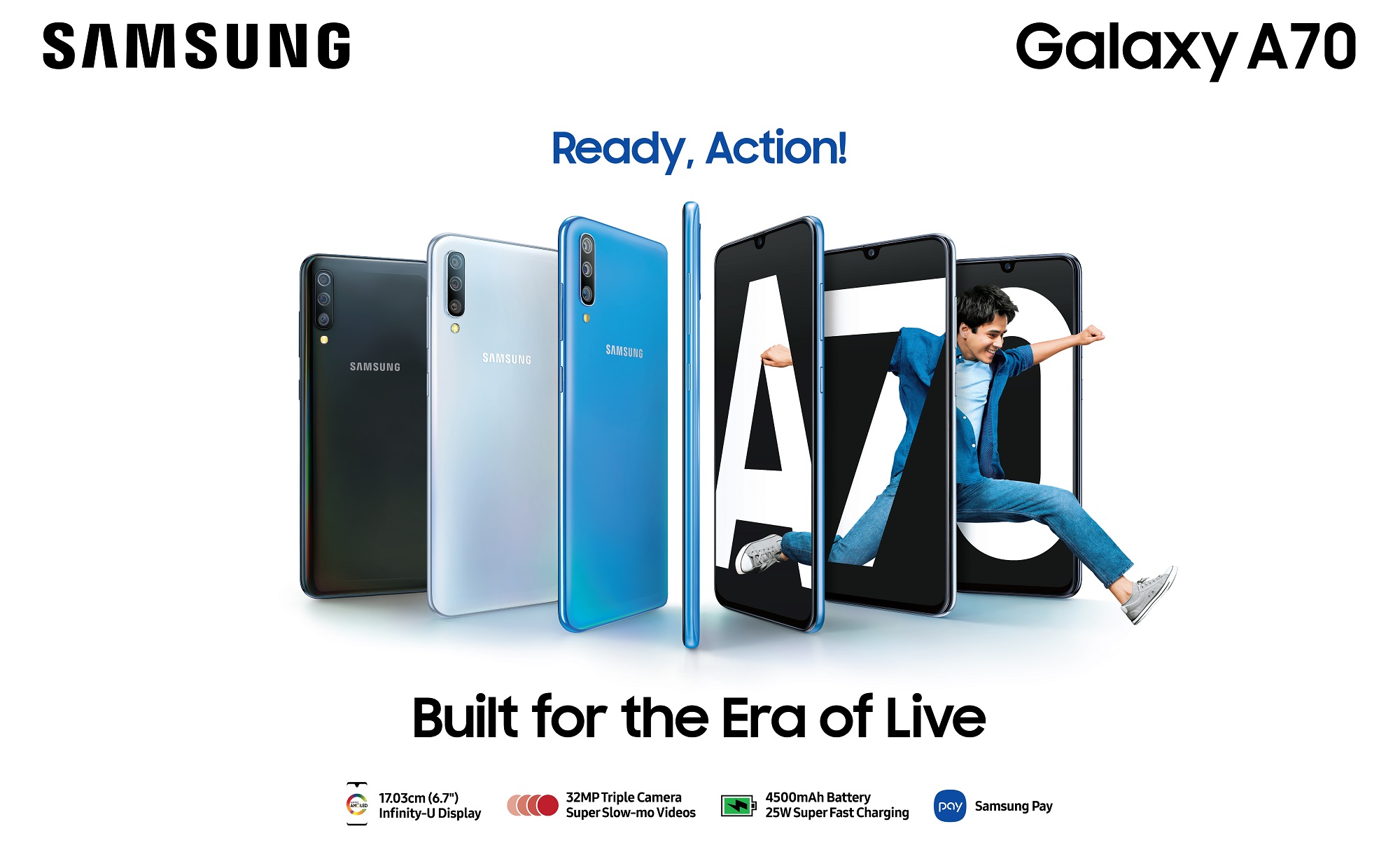 commando Zogenaamd dagboek Samsung brings the upper-midrange Galaxy A70 to India - SamMobile