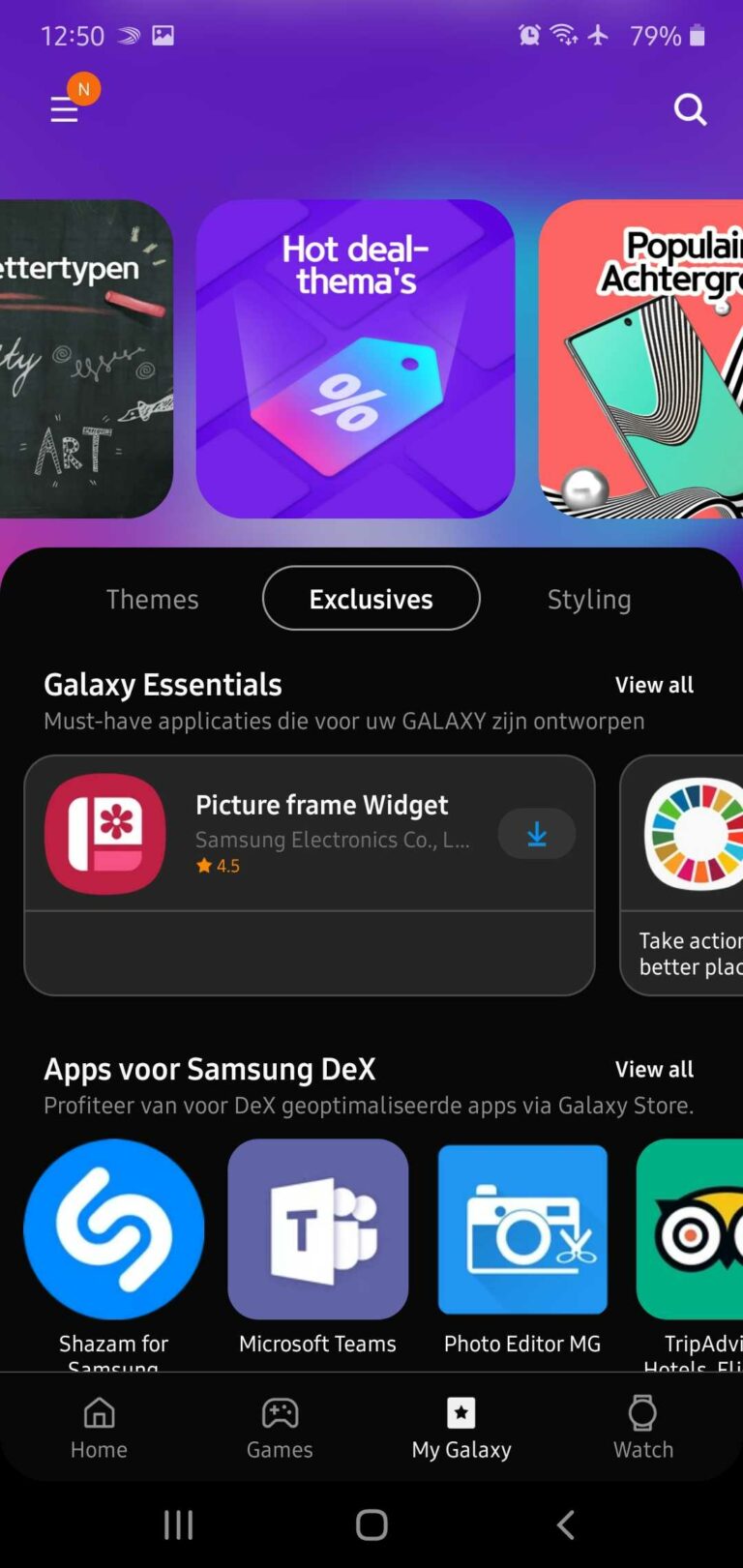 Galaxy Store update brings dark mode and One UI design