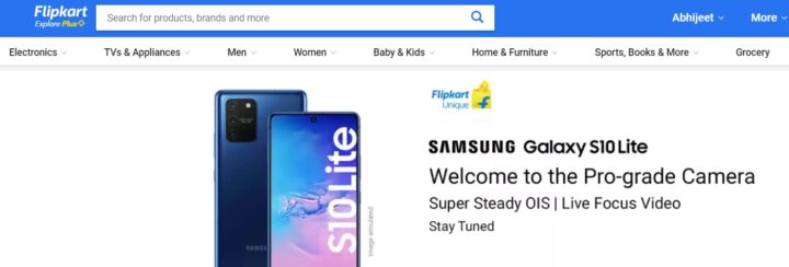 samsung s 10 lite flipkart