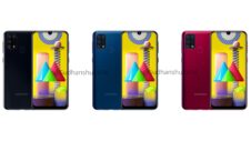 Galaxy M31 in black, blue, and exclusive red pops up in leaked renders