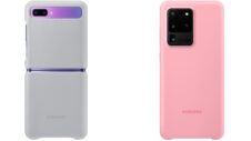 Galaxy Z Flip and S20 Ultra case renders highlight key design differences