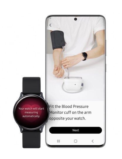 Samsung Health App Galaxy Watch Active 2 Hiệu chỉnh đo huyết áp