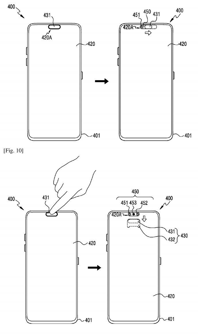 Samsung Under-Display Selfie Camera Patent