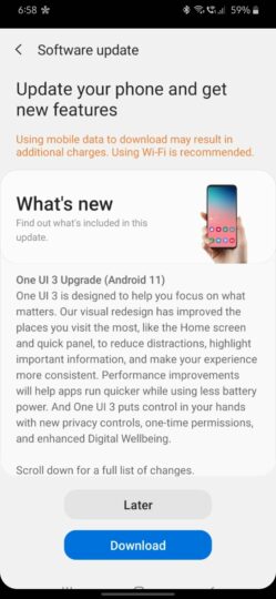 m30s android 11 update