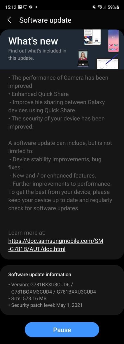 Galaxy S20 FE 5G starts getting May 2021 security update - SamMobile