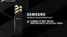 Samsung wins award for social media presence and performance