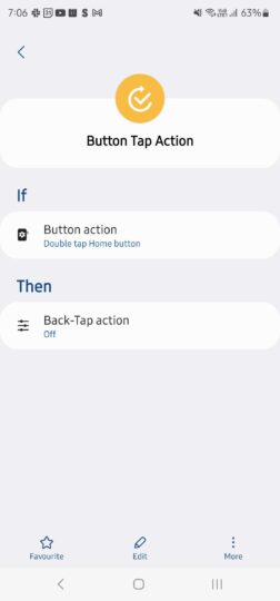 Activate Registars Back Tap Action Using Modes And Routines