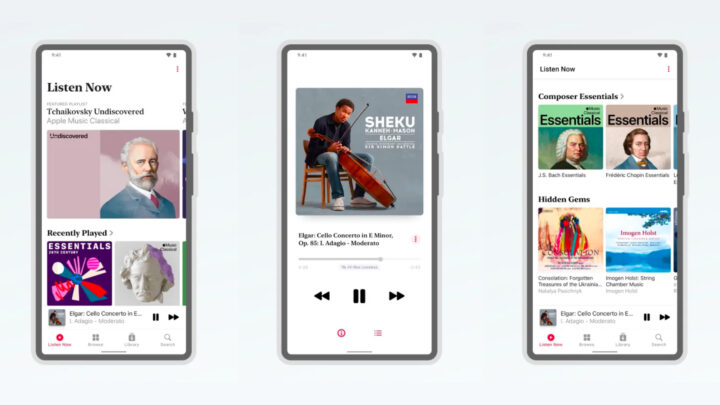 Application Android Classique Apple Music