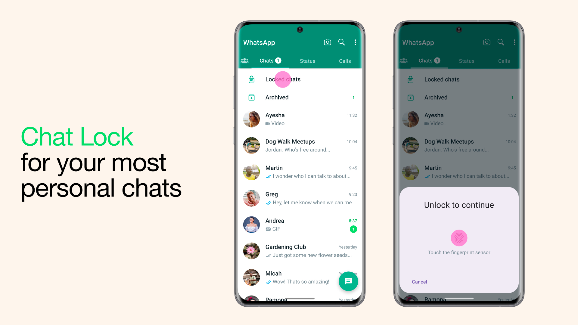 Whatsapp Brings Chat Lock For Individual Chat Threads To Android