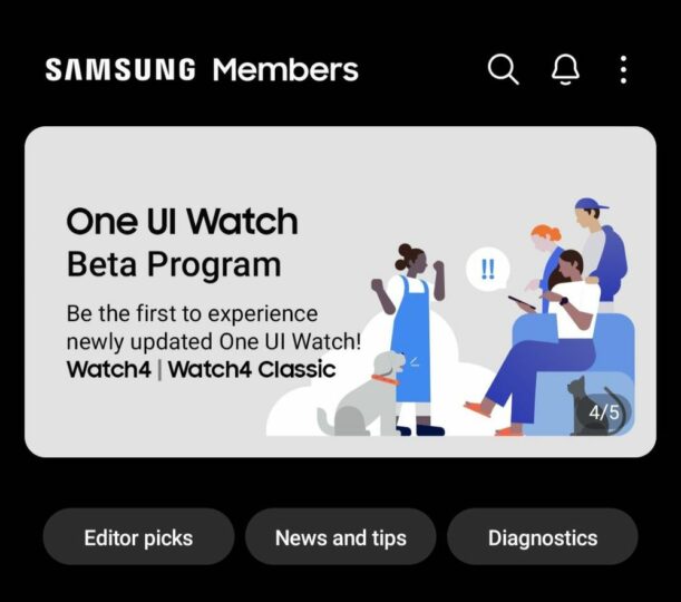 Galaxy Watch One Ui 5 Watch Beta Program 1