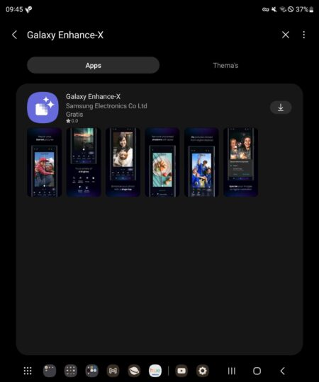 Application Samsung Galaxy Enhance-X Galaxy Z Fold 4