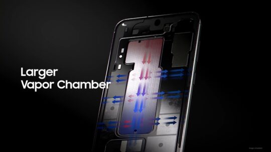 Sistema de enfriamiento de la cámara de vapor del Samsung Galaxy S23