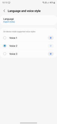 Bixby Text Call English India Voices