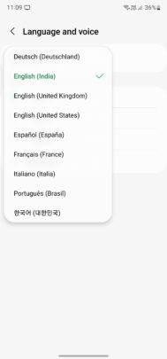 Bixby Text Call Languages List