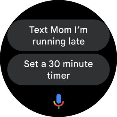 Wear OS Google Assistant Tile