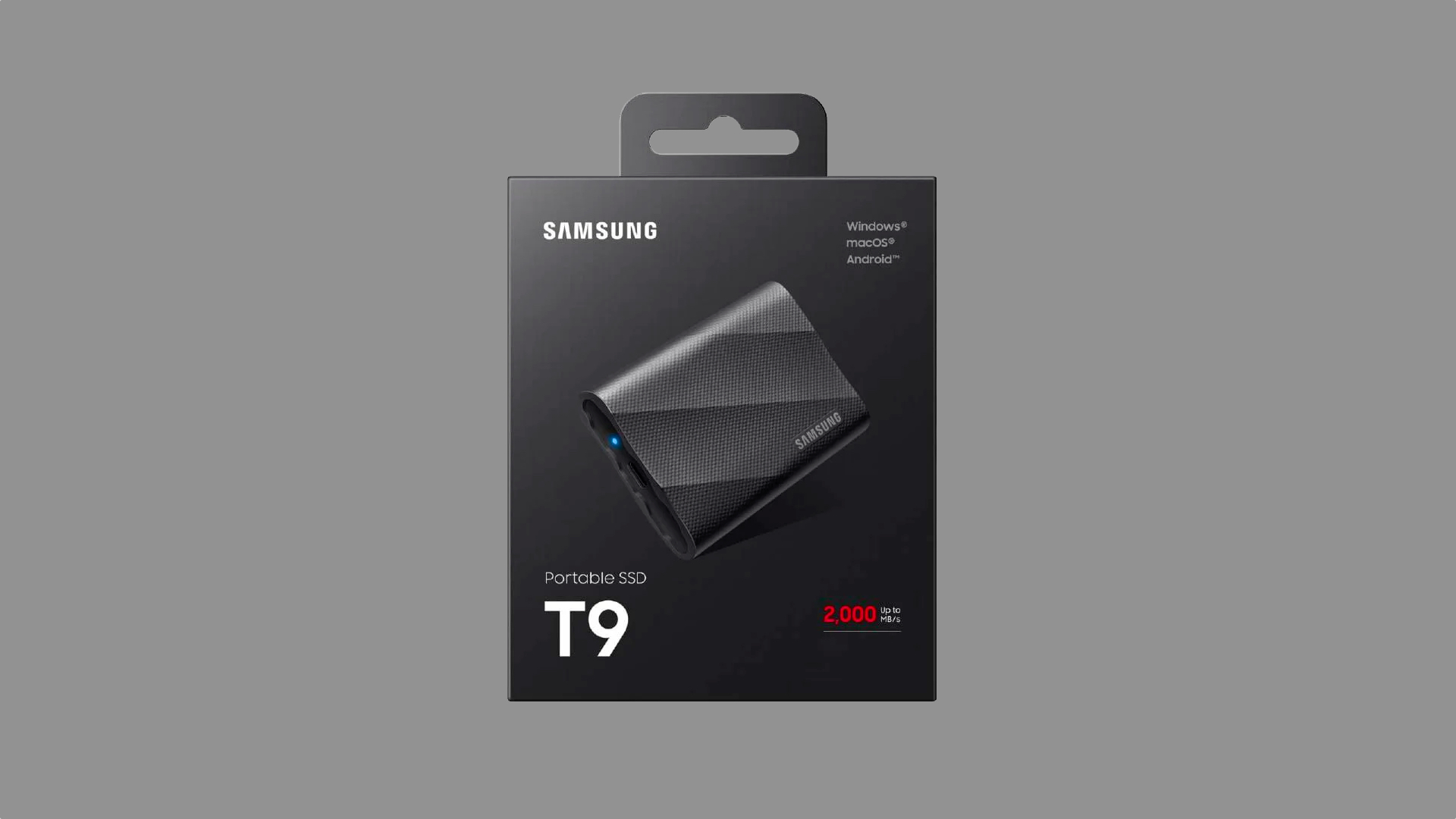 Samsung Portable T9 - SSD Externe - 4 To - Zwart