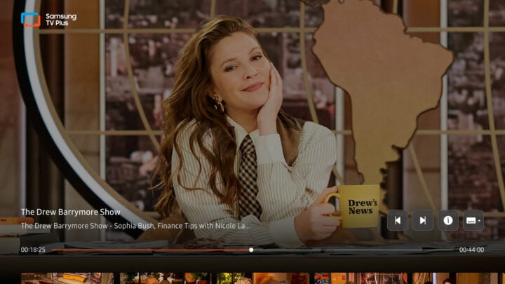 Samsung TV Plus VoD Playback The Drew Barrymore Show