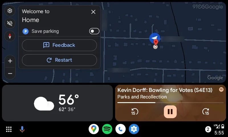 Google Maps in Android Auto can now save parking location - SamMobile