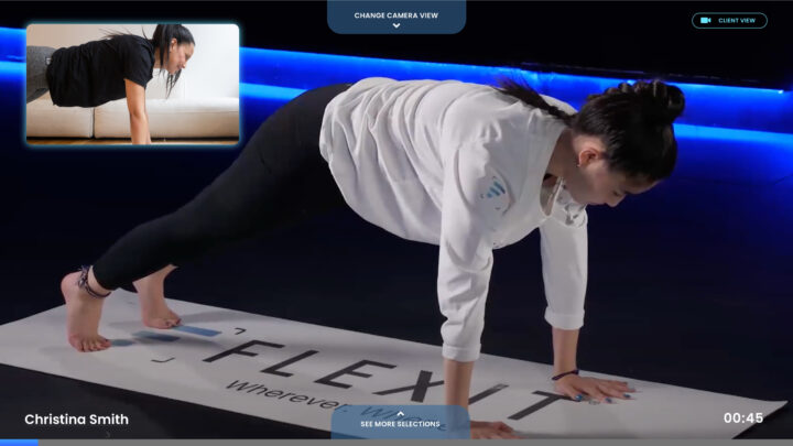 Samsung TV FlexIt Fitness Sessions Camera View