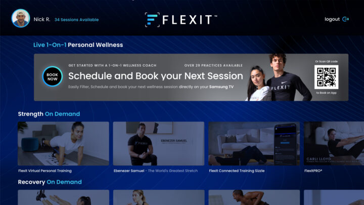 Samsung TV FlexIt Fitness Sessions Live One On One