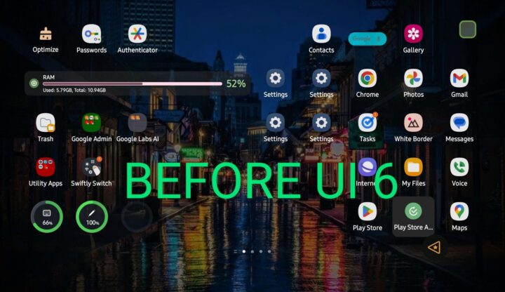 Home Screen Before One UI 6.0