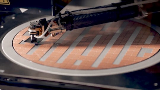 Intel Foundry Semiconductor Chips Wafer Cutting