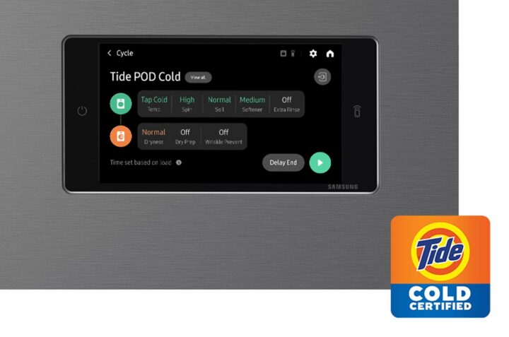 Samsung Bespoke AI Laundry Combo Tide POD Cold Wash Cycle
