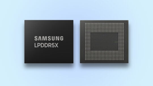 Chip Samsung LPDDR5X DRAM con velocidad de 10,7 Gbps
