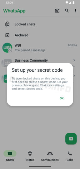 WhatsApp Chat Lock On Linked Devices