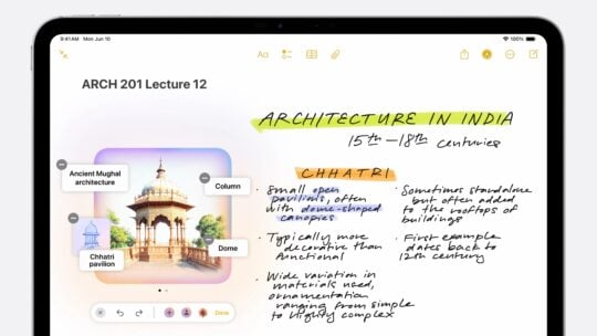 Apple iPadOS 18 Image Wand In Notes App AI-Generated Sketch