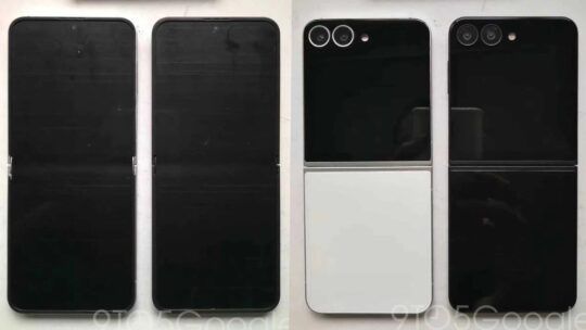 Samsung Galaxy Z Flip 6 Puppeneinheit in Schwarz und Weiß