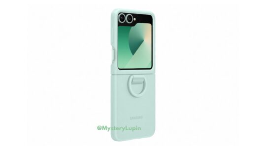 Samsung Galaxy Z Flip 6 Silicone Case with Mint Ring
