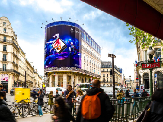 Samsung Open Always Wins Haussman Street Paris France 2024 Olympics