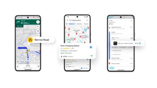 Google Maps Narrow Roads Metro Tickets EV Charging Stations India