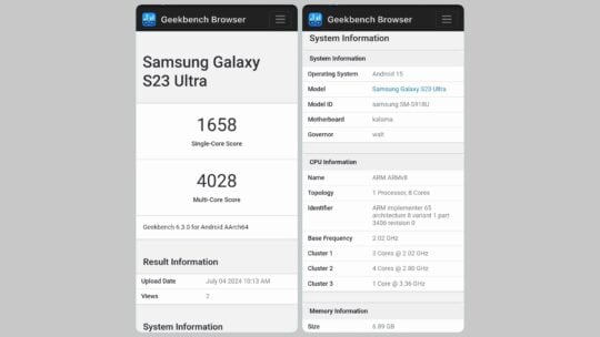 Actualización del Samsung Galaxy S23 Ultra One UI 7.0 detectada