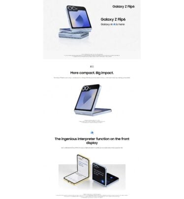 Samsung Galaxy Z Flip 6 AI Funkcje Projekt