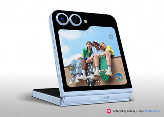 Funda para pantalla de cámara Samsung Galaxy Z Flip 6 con zoom 2X y One UI 6.1.1