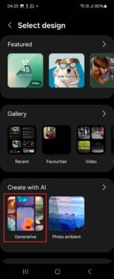 Fun Flip 6 features: Galaxy AI wallpapers